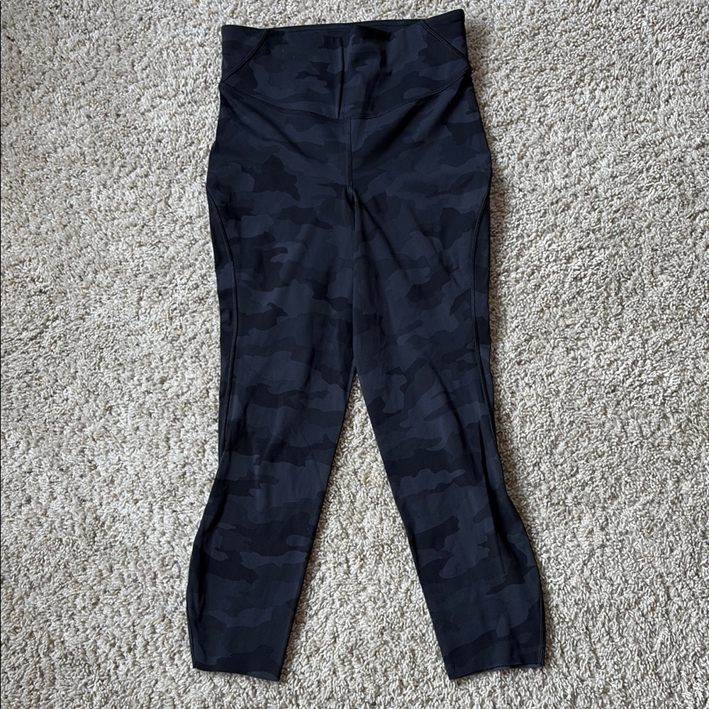 Lululemon Athletica Black Camo Leggings